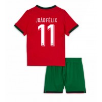 Portugal Joao Felix #11 Hemmadräkt Barn EM 2024 Kortärmad (+ Korta byxor)